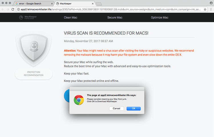 does mac adware cleaner come with a mac